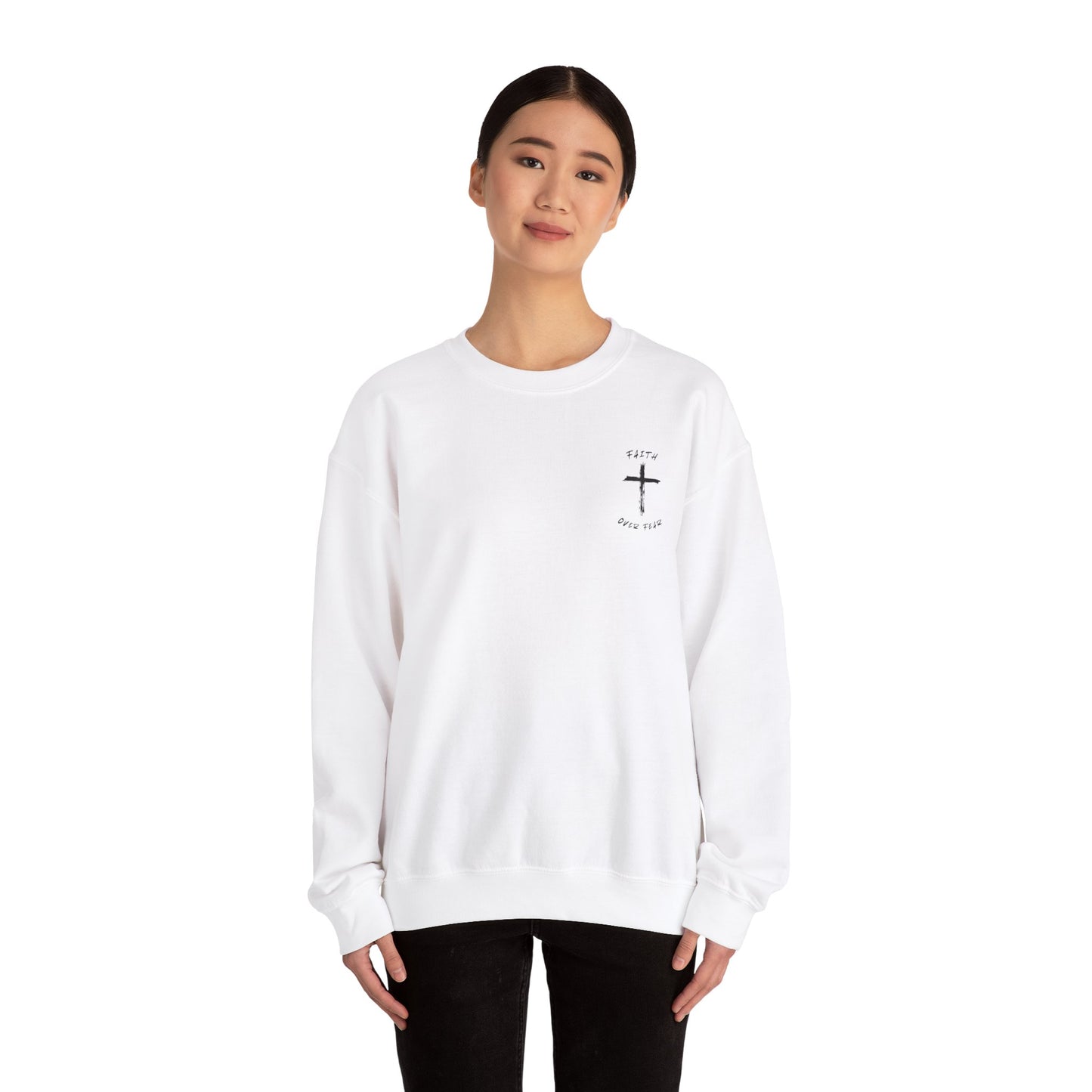 "Faith Over Fear" Unisex Heavy Blend™ Crewneck Sweatshirt